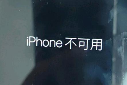 雅星镇苹果服务网点分享锁屏界面显示“iPhone 不可用”如何解决 